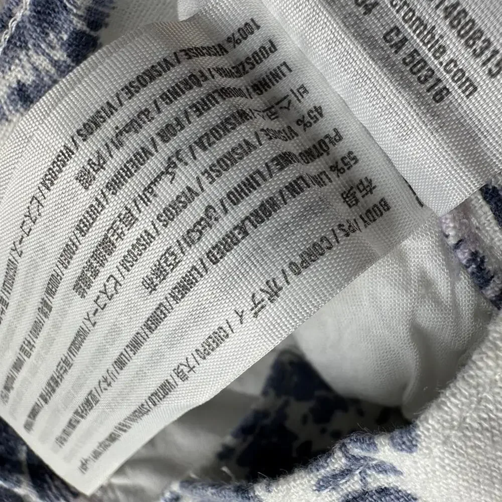 Abercrombie fitch blue floral
